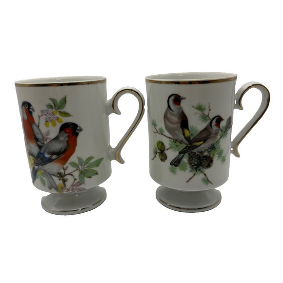 Royal Crown Other - Vtg. Royal Crown Arnart Bird Pedestal Footed Porcelain Gold Trim Coffee Tea Cup